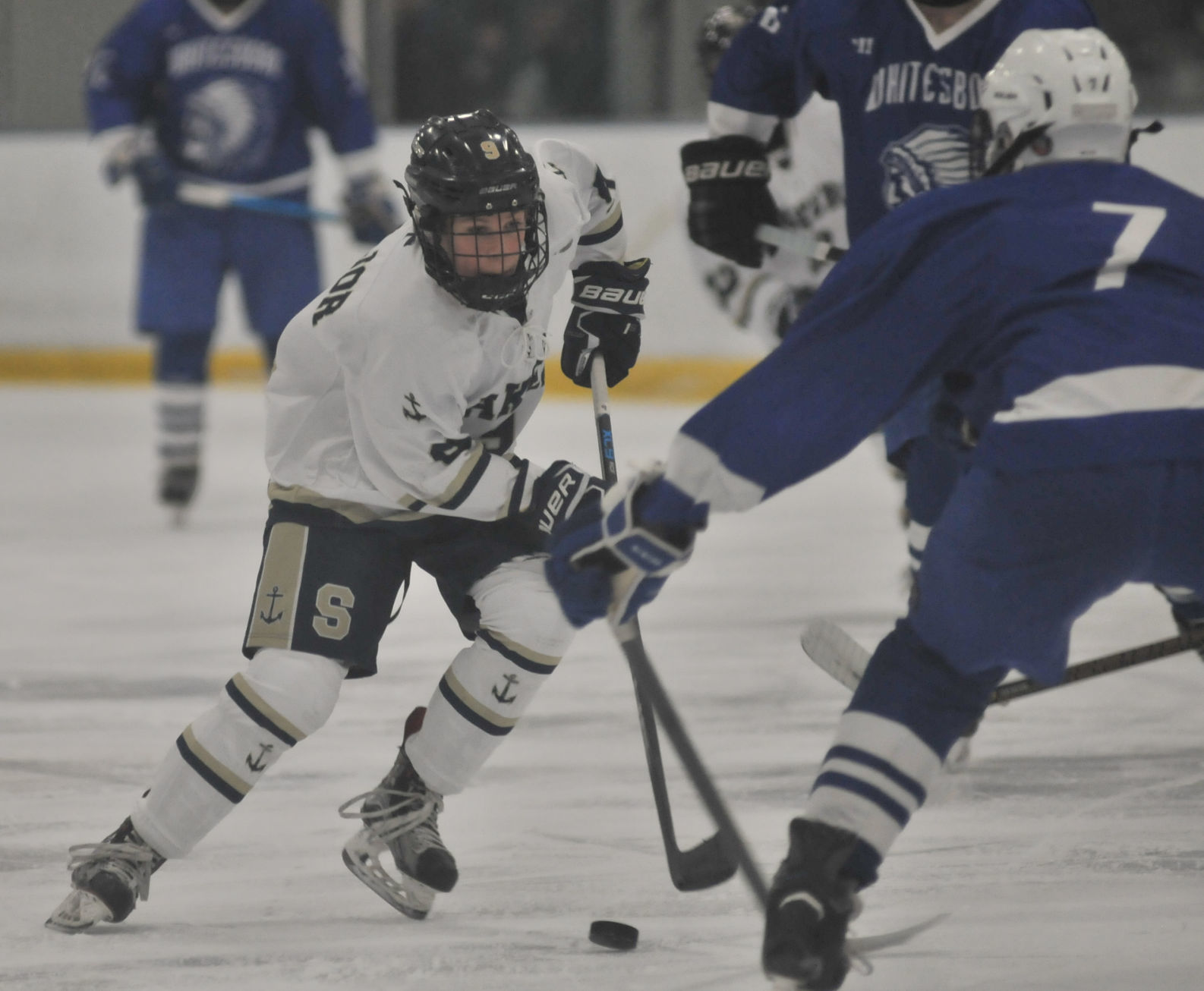 Skaneateles hockey vs. Whitesboro - Major